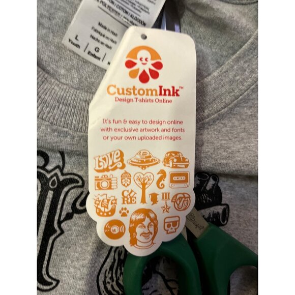 I Heart Roller Derby T-Shirt Youth L New Graphic Tee Custom Ink Tag Attached - Picture 13 of 14